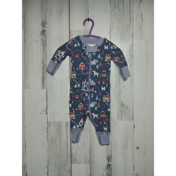 Hanna Andersson 0-3 Mo. 50cm Sleeper One Piece Lot Of 3 Footless Organic Cotton - Picture 6 of 9